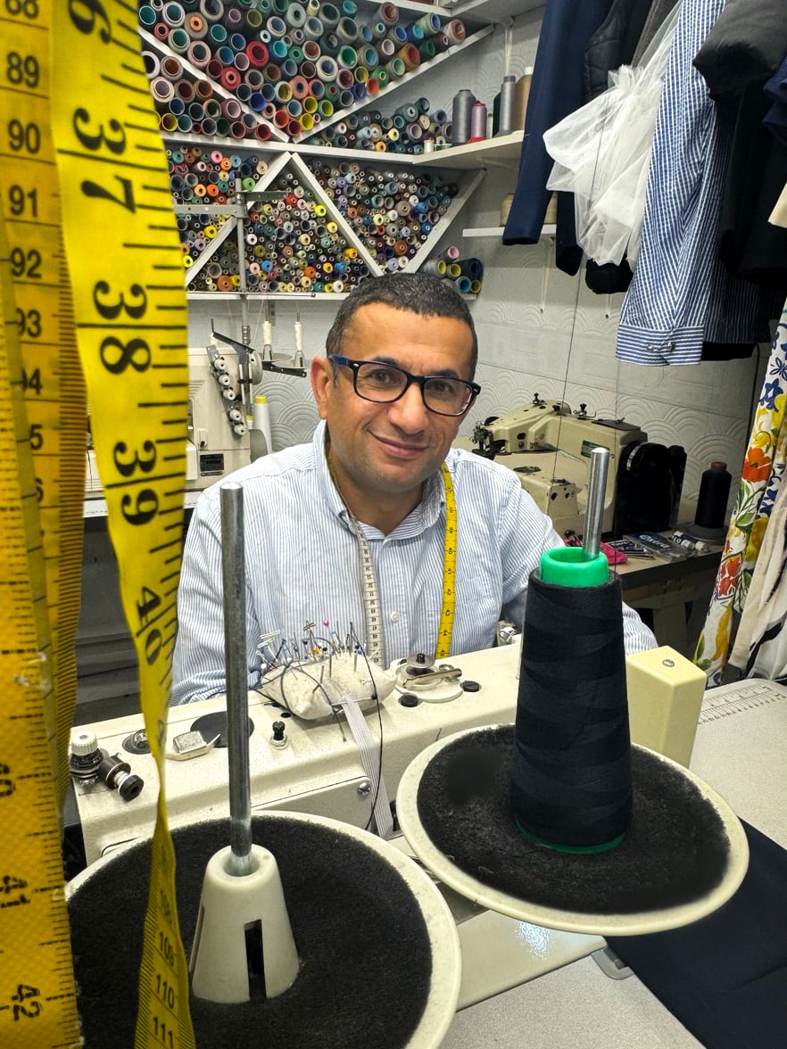 Our master tailor at work in the Express Stitch workshop